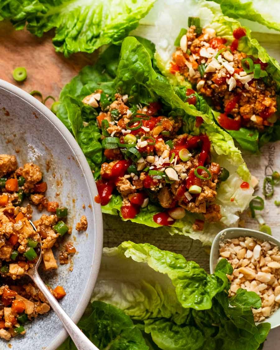 Easy Vegetarian Lettuce Wraps: Perfect Tofu & Savory Sauce